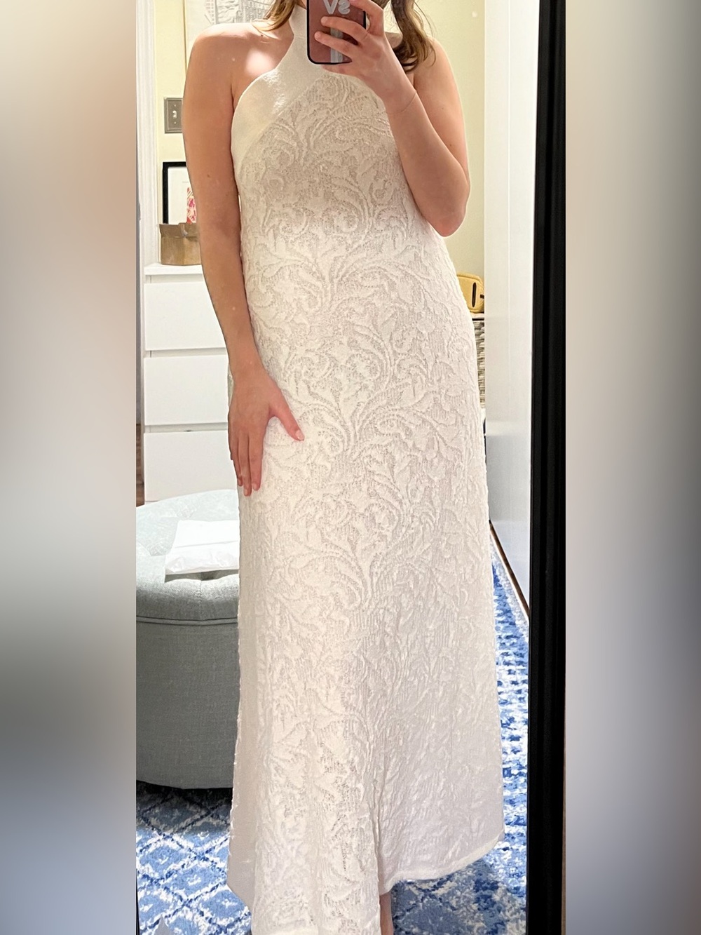 Zara Knit Halter Maxi Dress